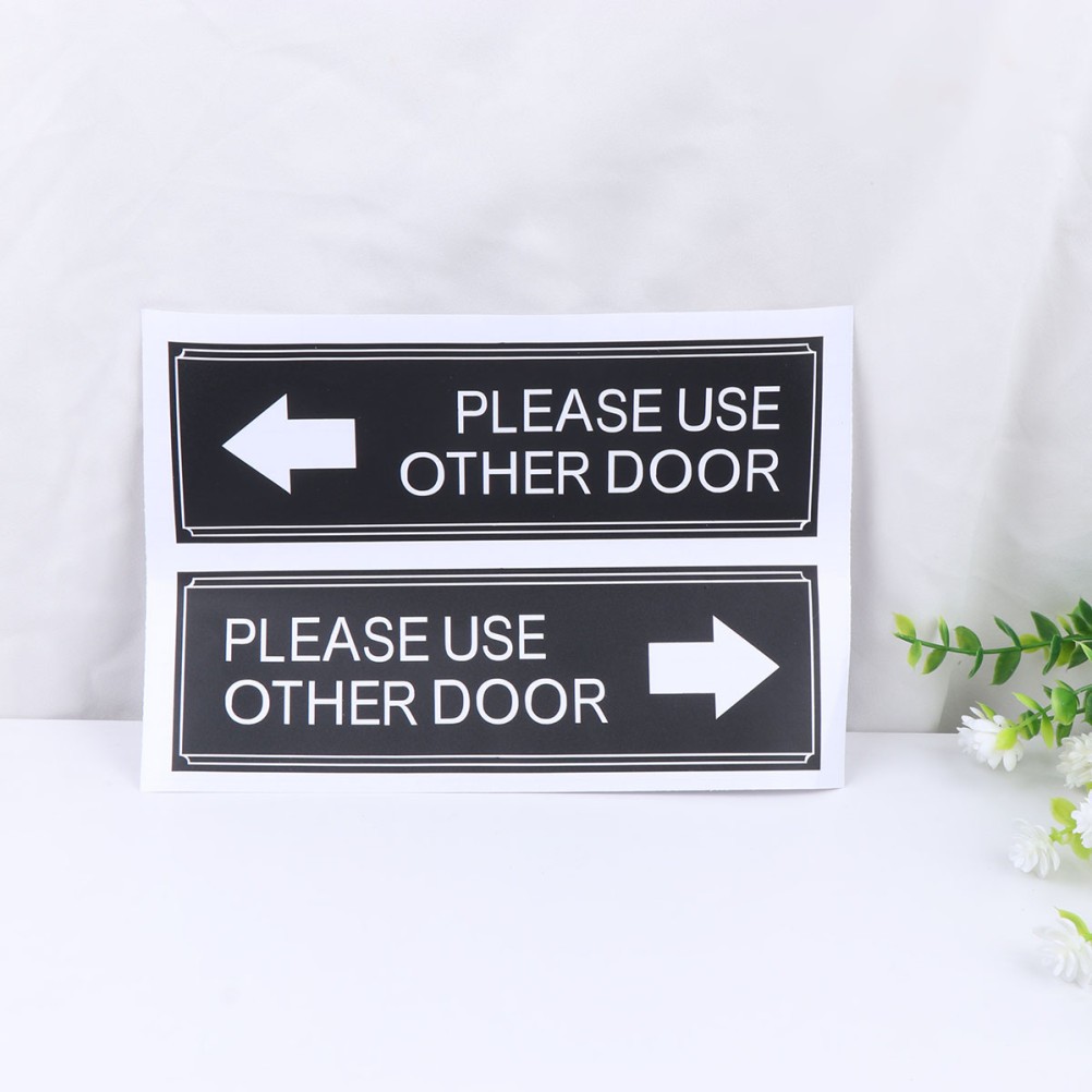 6Pcs Door Decor Please Use Other Door Stickers for Waterproof Indoor Use