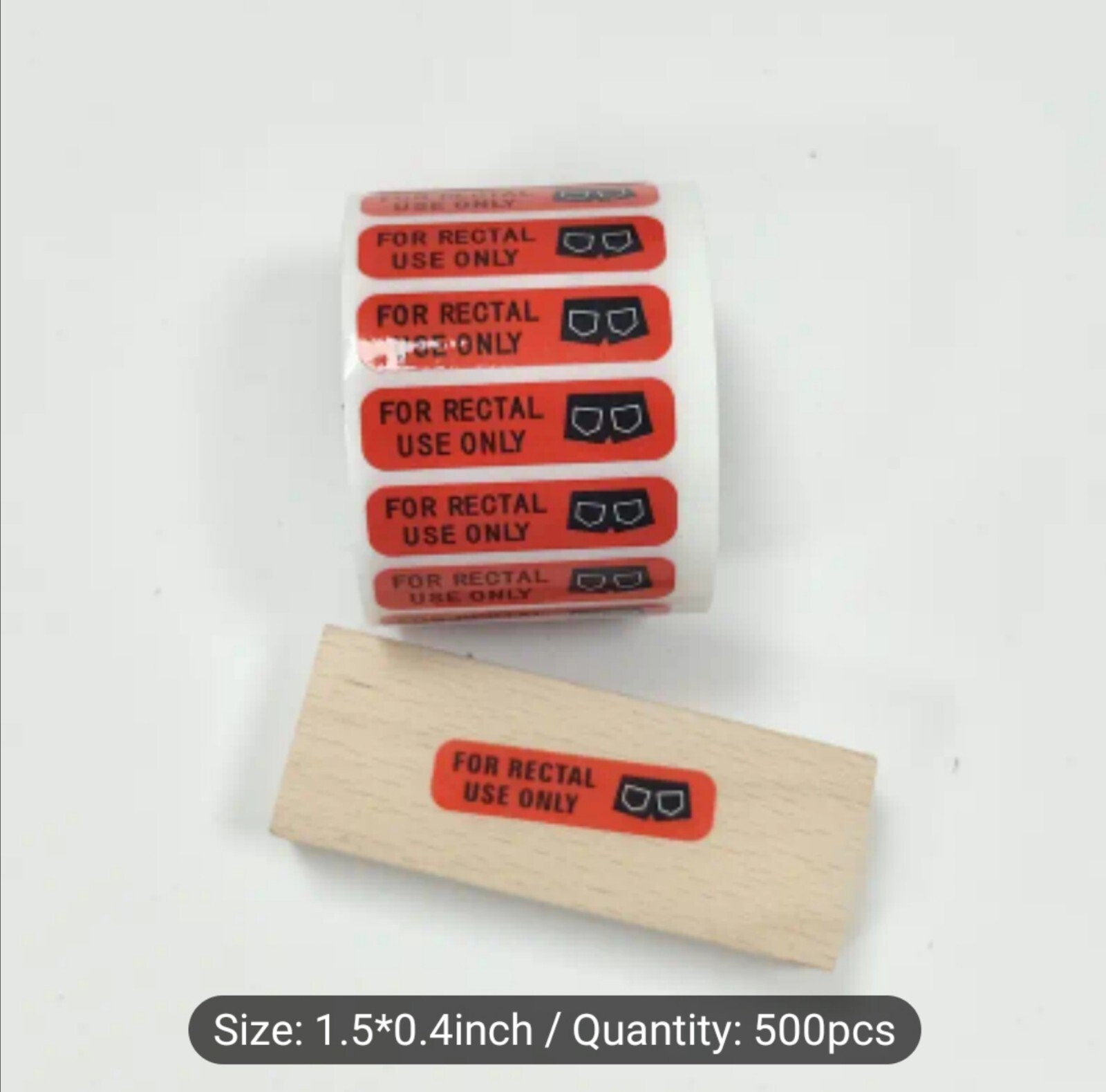 Assorted Lots For Rectal Use Only Prank Joke Funny Blue Stickers BRAND NEW