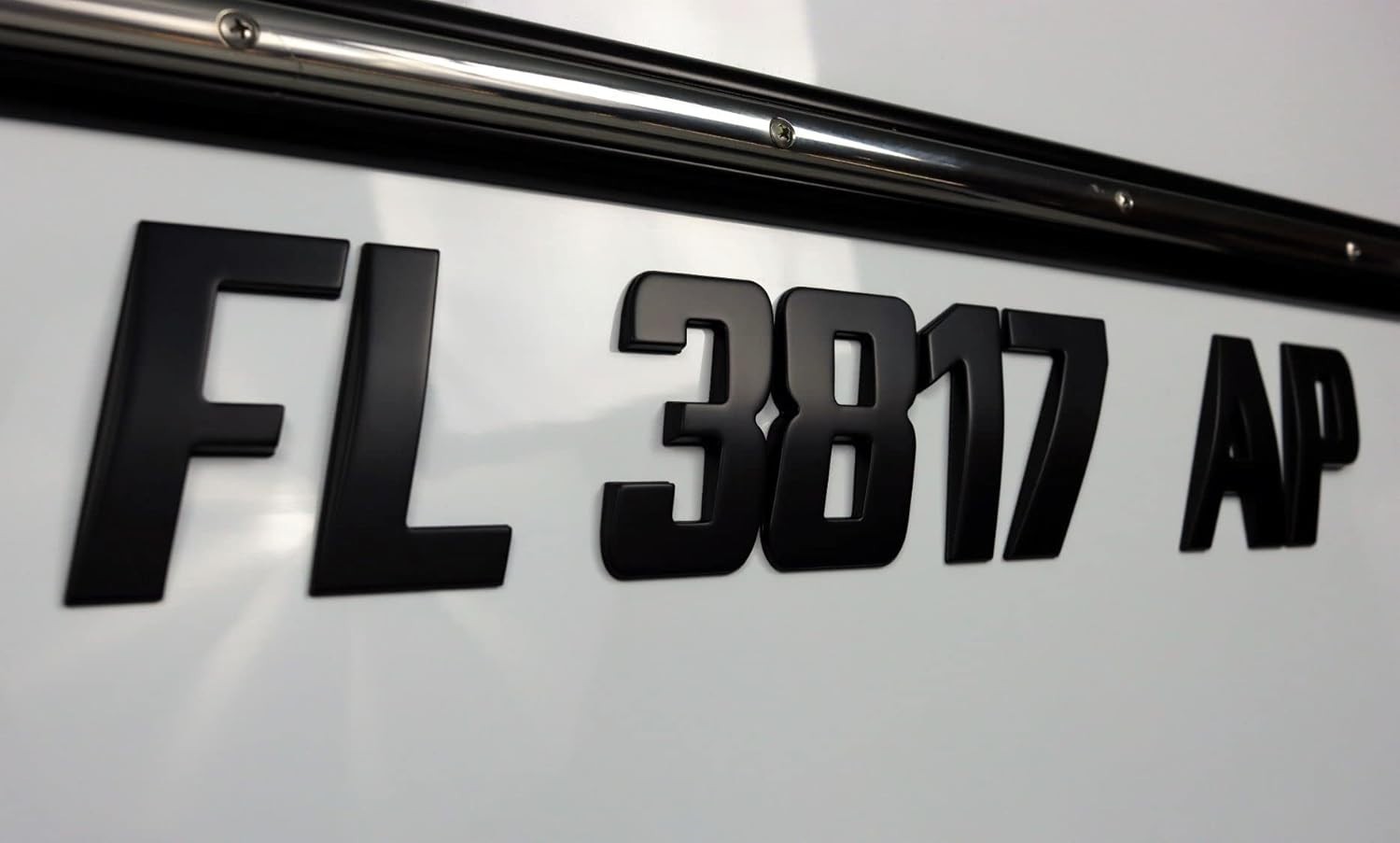 Boat & Jet Ski Registration Numbers 3 Inch Raised 3D Raised Emblem Marine Grade