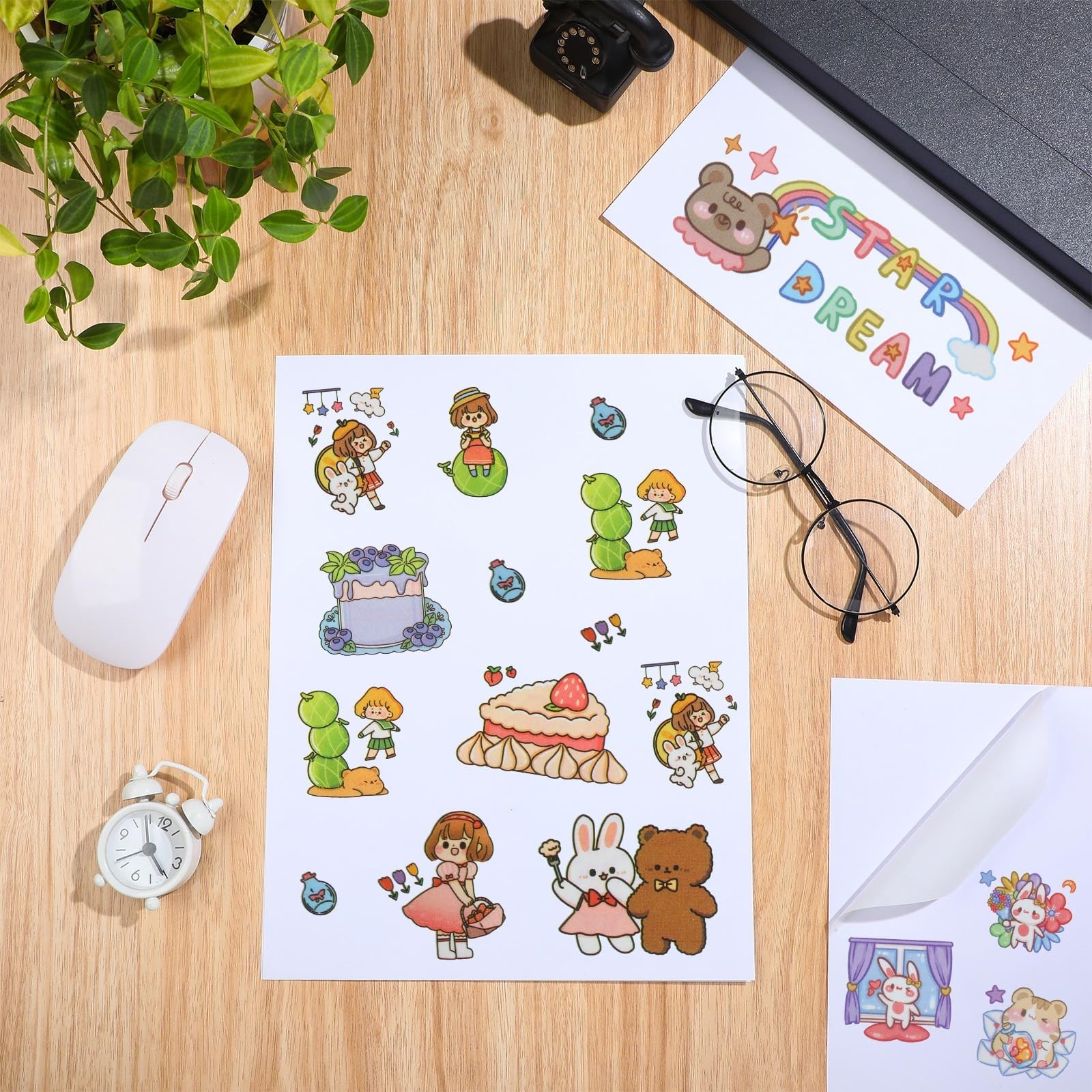 Washi Paper Sticker White Printable Multipurpose Copy Paper Inkjet Printer Co…