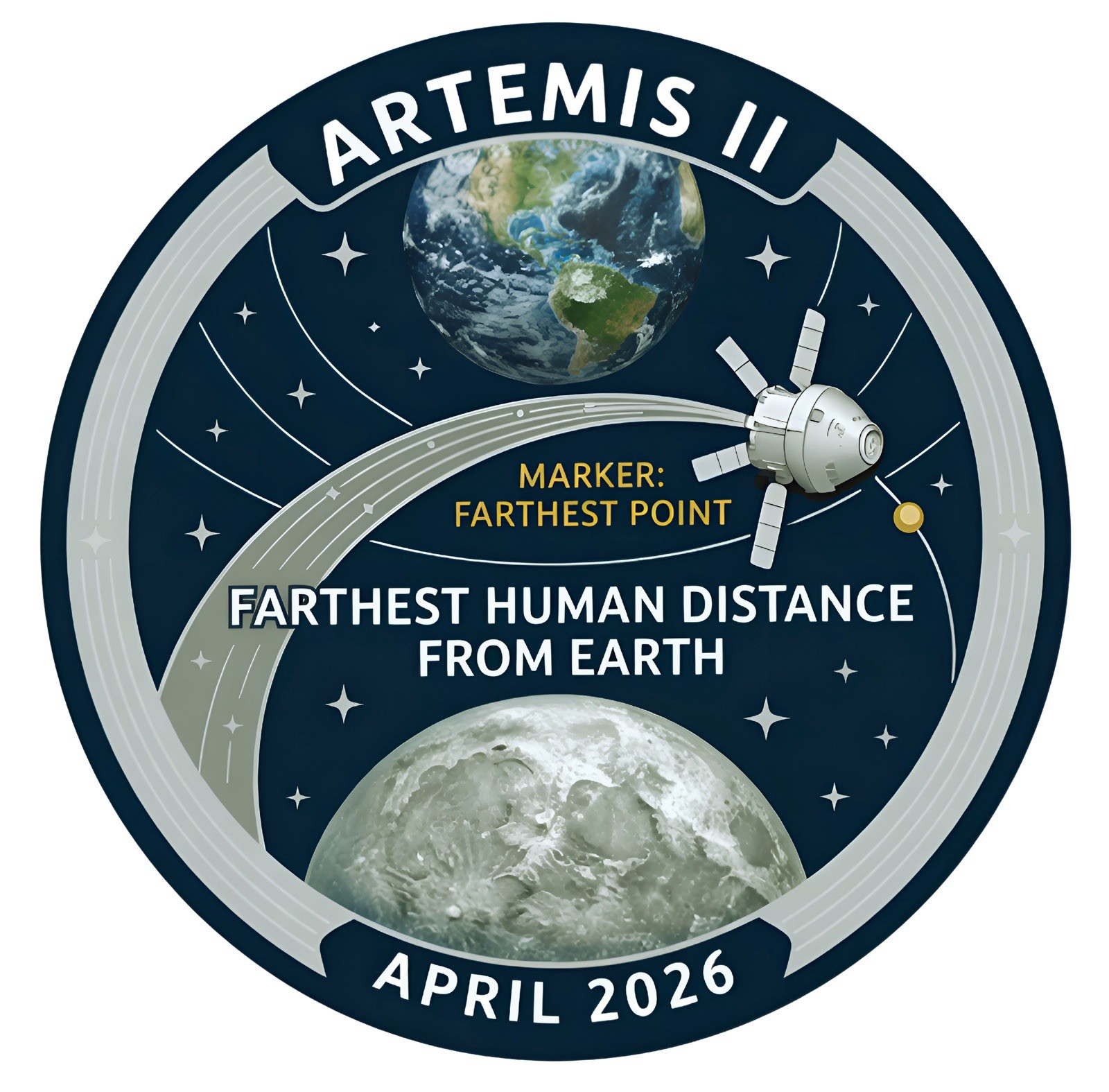 NASA Artemis II 2026 Custom Stickers YOU CHOOSE SIZE, DESIGN, COLOR