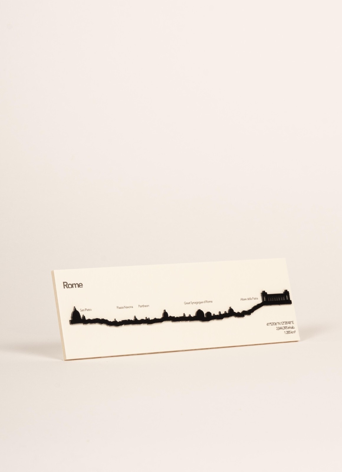 THE LINE | Rome City Skyline Decoration in Black