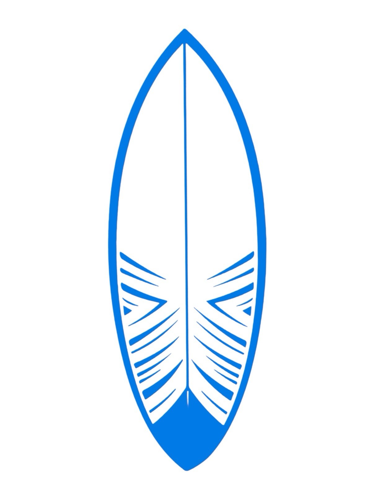 Surfboard Vinyl Decal for car Windows Laptops Any Smooth Surface design #10