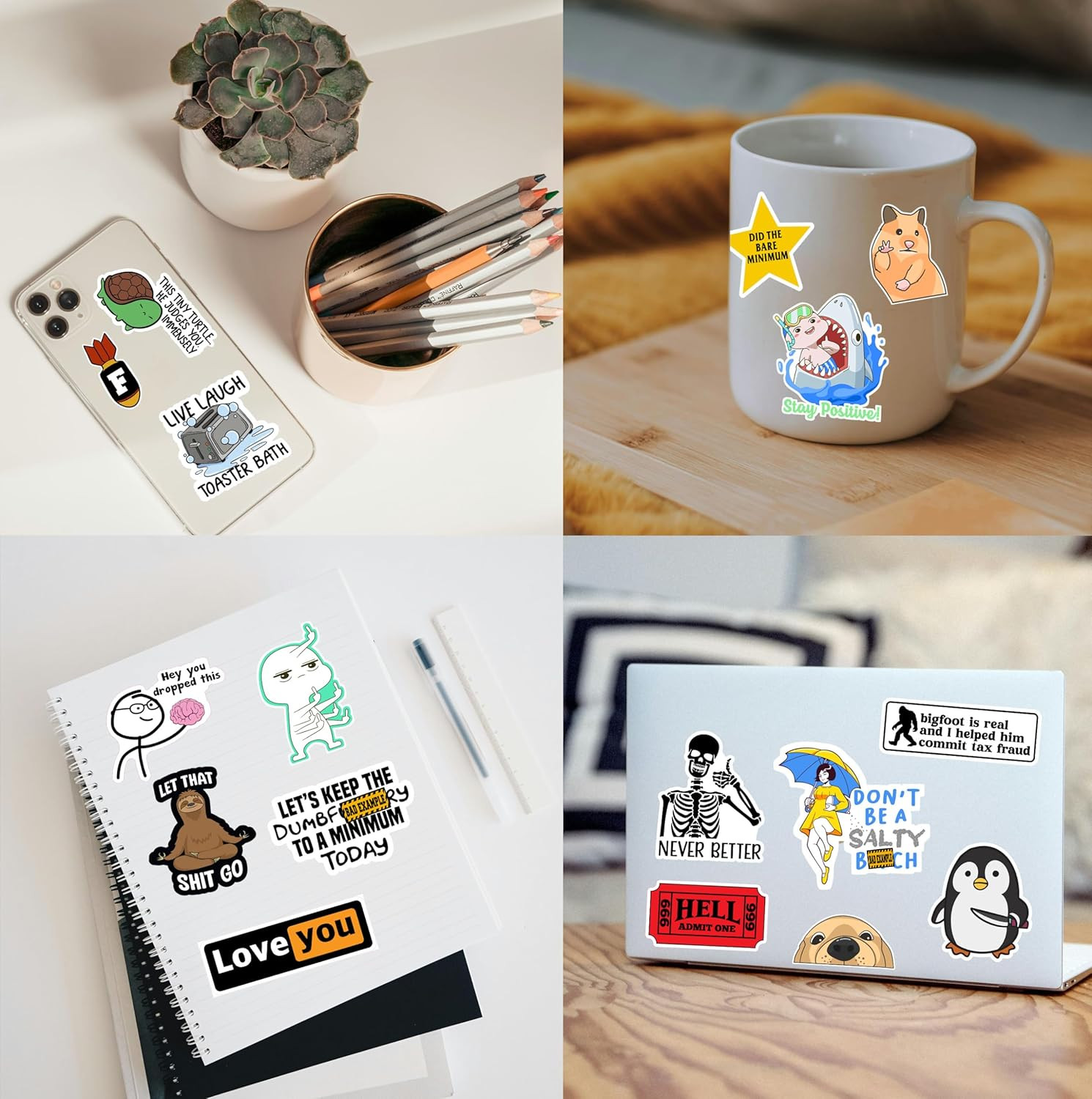 120Pcs Funny Stickers for Adults, Prank Meme (Dirty) Hilarious Sticker Pack for