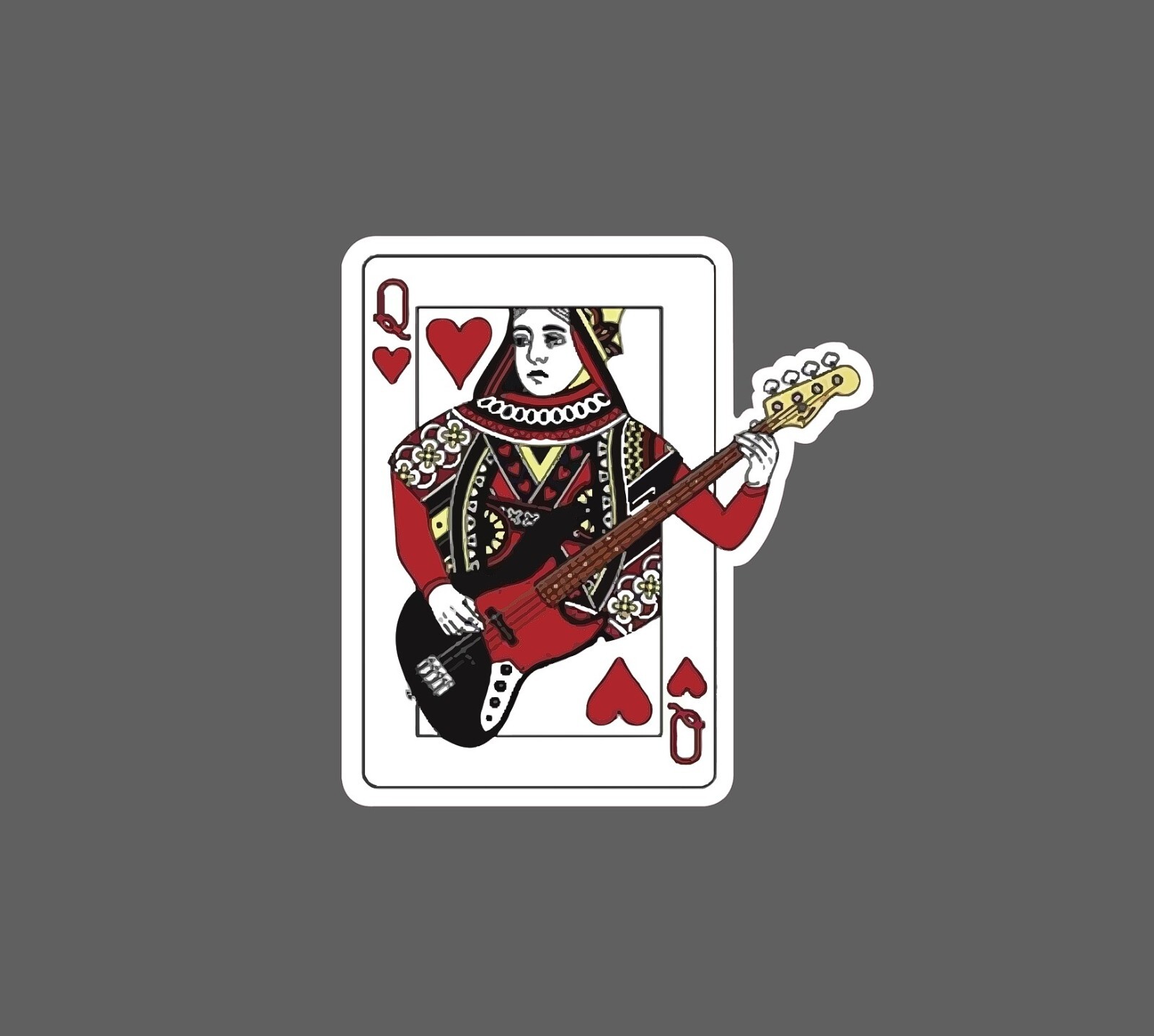 Queen Card Sticker Guitar Card Waterproof – Buy Any 4 For $1.75 EACH Storewide!