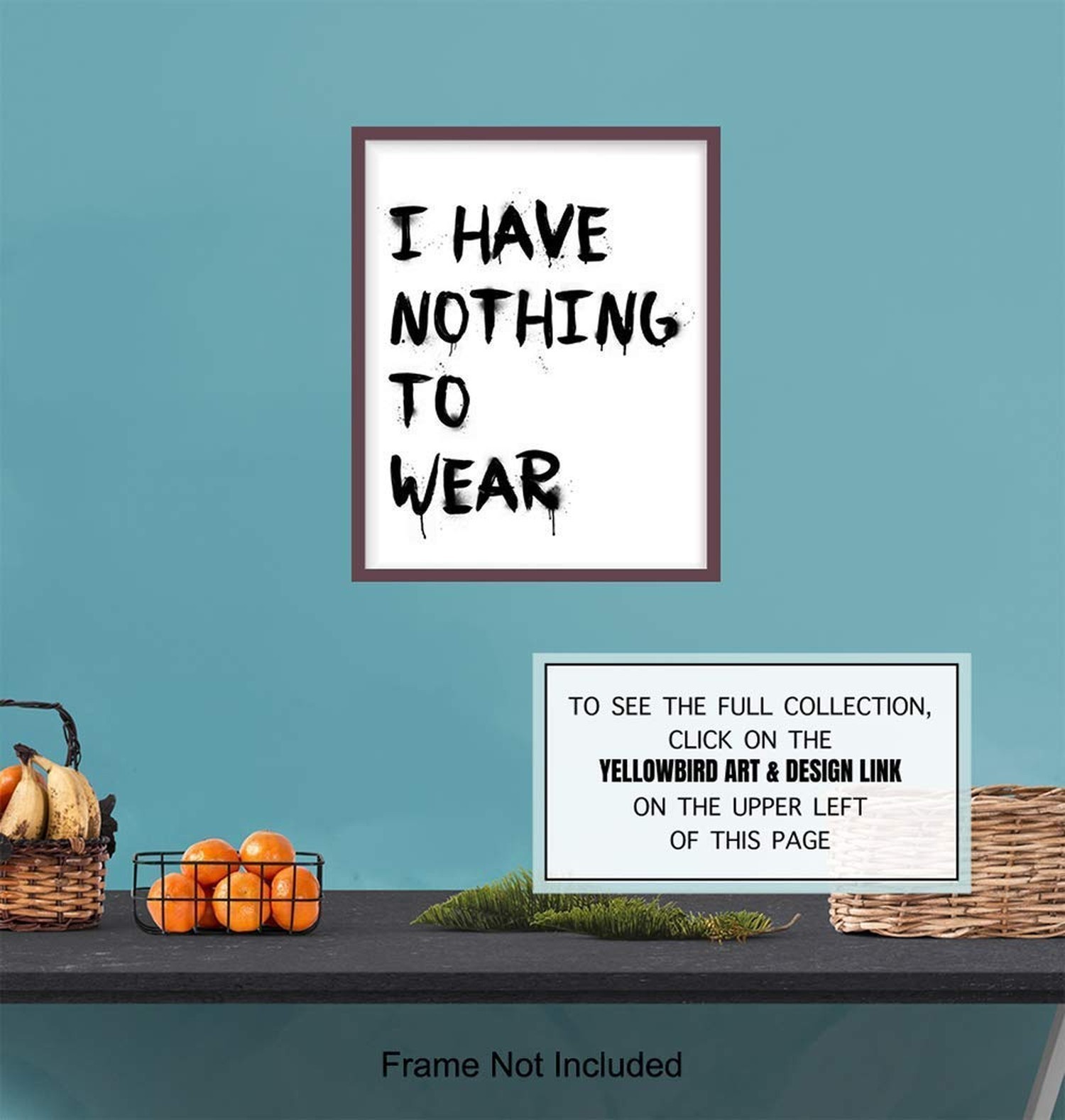 Fashion Art Print Typography – Funny Typography Wall Art Poster – Chic Modern…