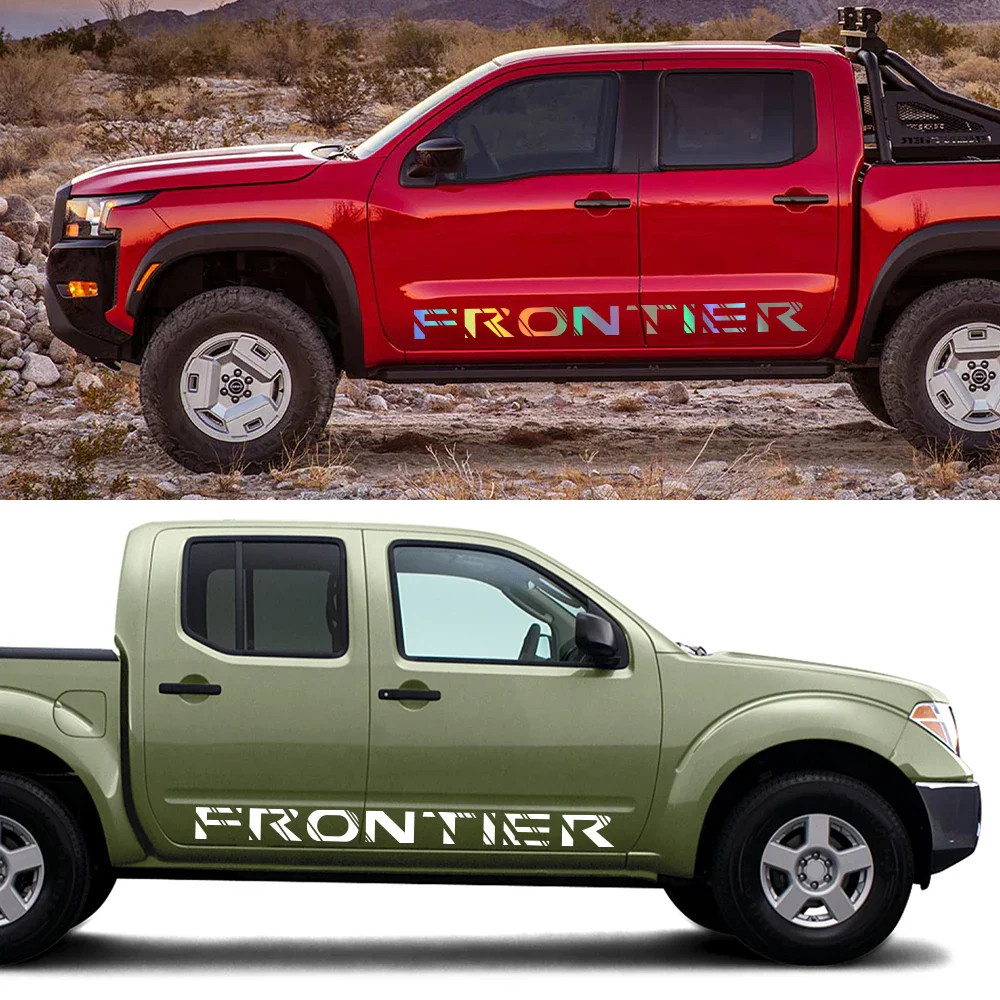 Aftermarket Door Side Stripe Decal for Nissan Frontier D40 / D22 / NP300 | 2-Pi