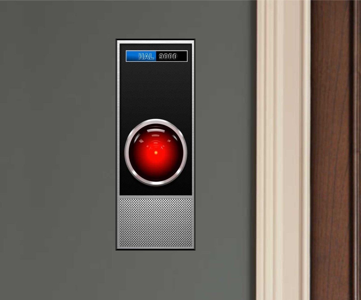 HAL 9000 2001: A Space Odyssey Movie Repositionable Decal Sticker-Great Gift!