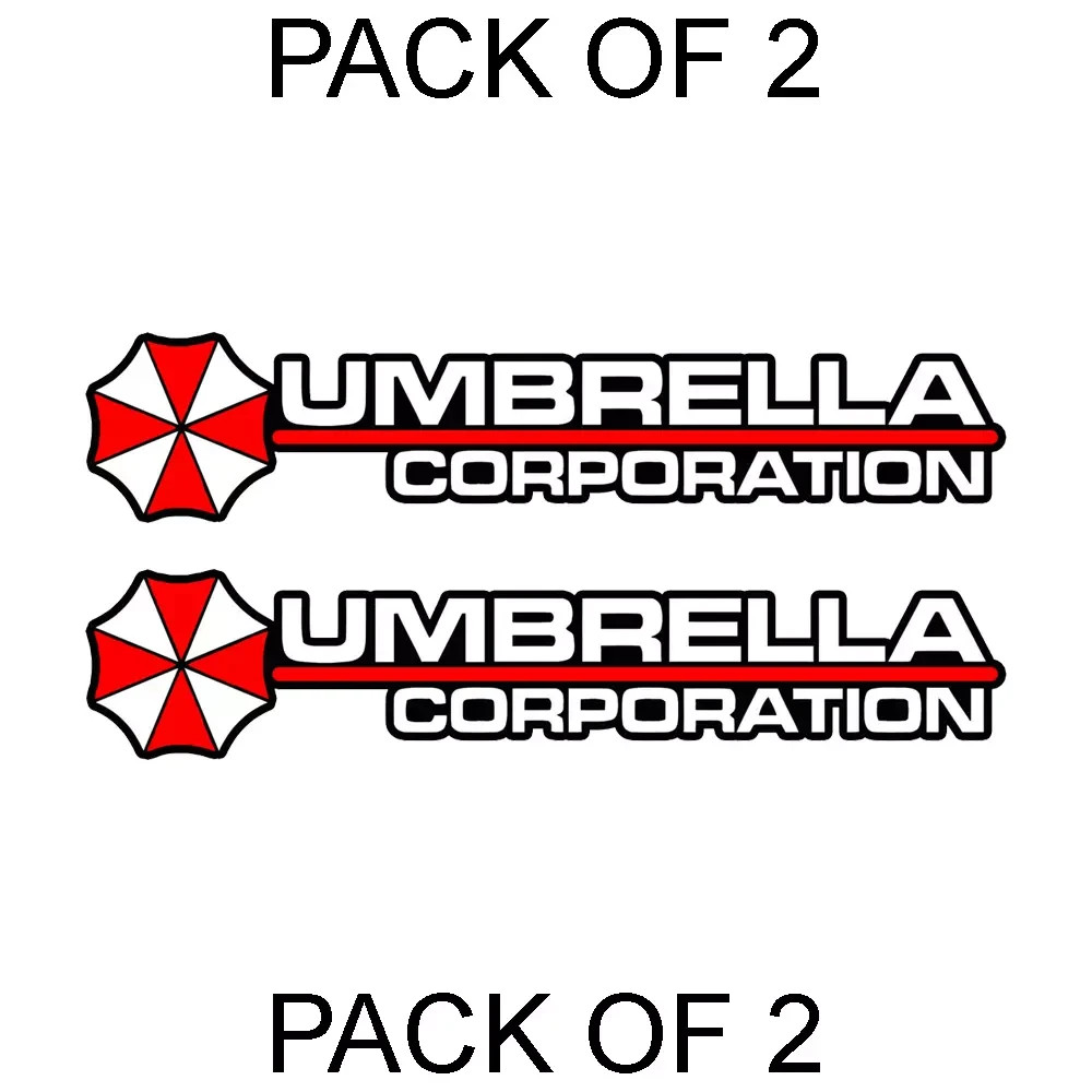 2X UMBRELLA CORPORATION HIVE RESIDENT EVIL STICKER 3M TRUCK VEHICLE WINDOW CAR
