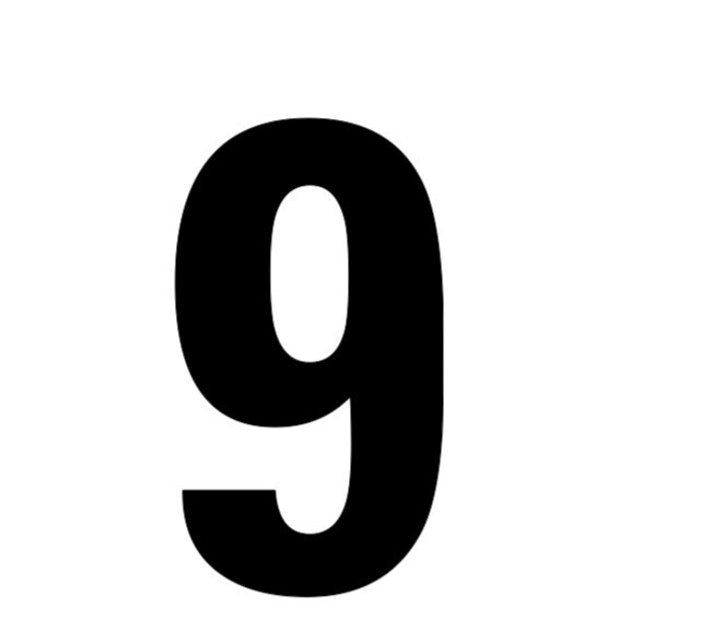 Choice BIG 5" Street Address Mailbox House Home Number Sticker Decals