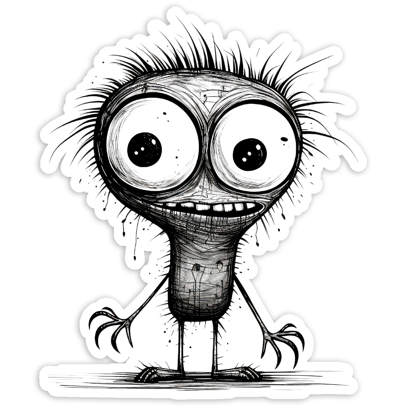 Cute Monster – Vinyl Decal Sticker – Car Window Laptop – ebn11665