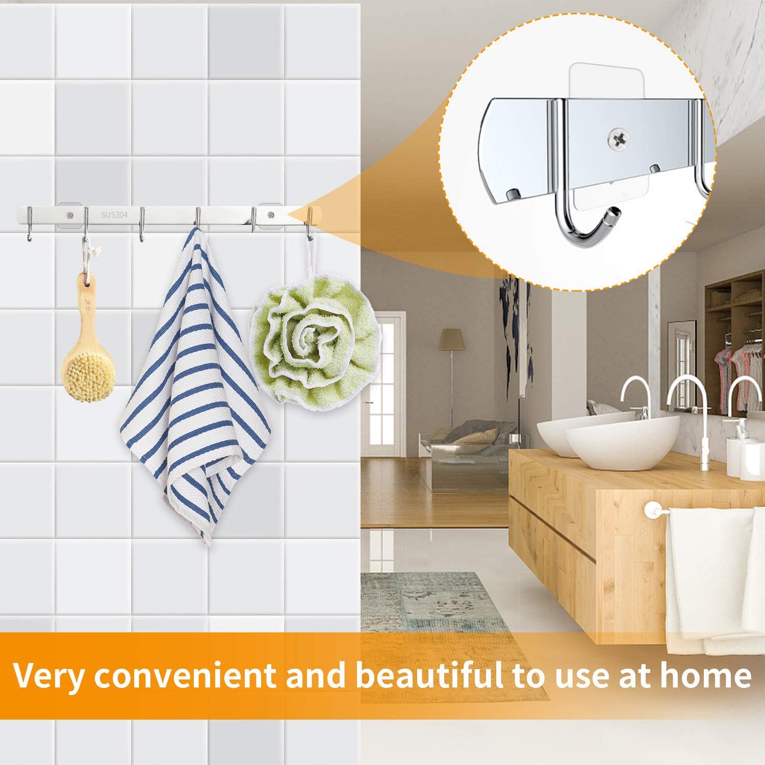 8-Set Adhesive Screws Wall Mount 8Pcs screw hole sticker, Transparency