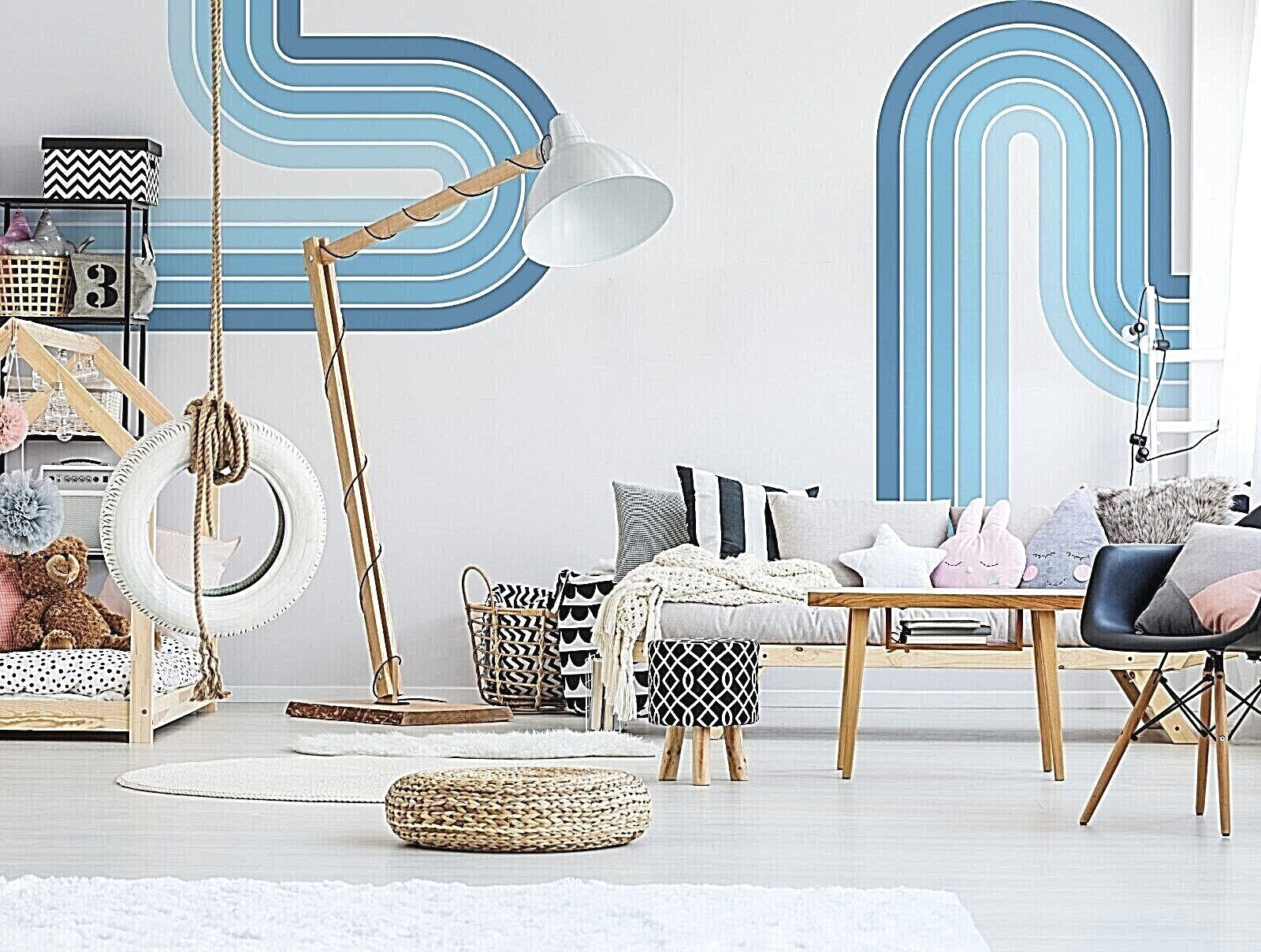 Colorful Fountain Rainbow Wall Decals, Stickers, Mural, Wall Art Decoration 647