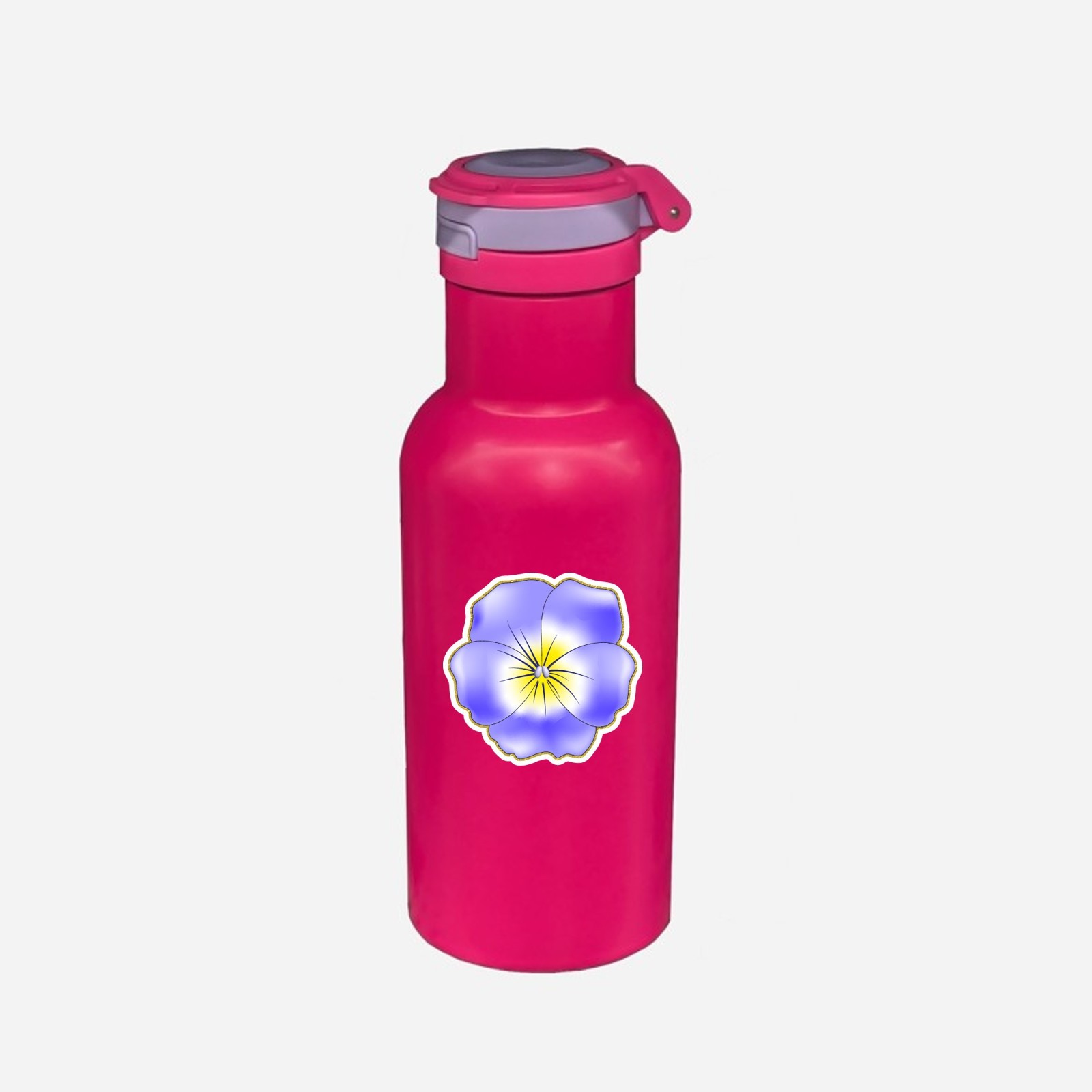 Blue Violet Pansy Flower Vinyl Sticker Waterproof Floral Decal Viola Botanical