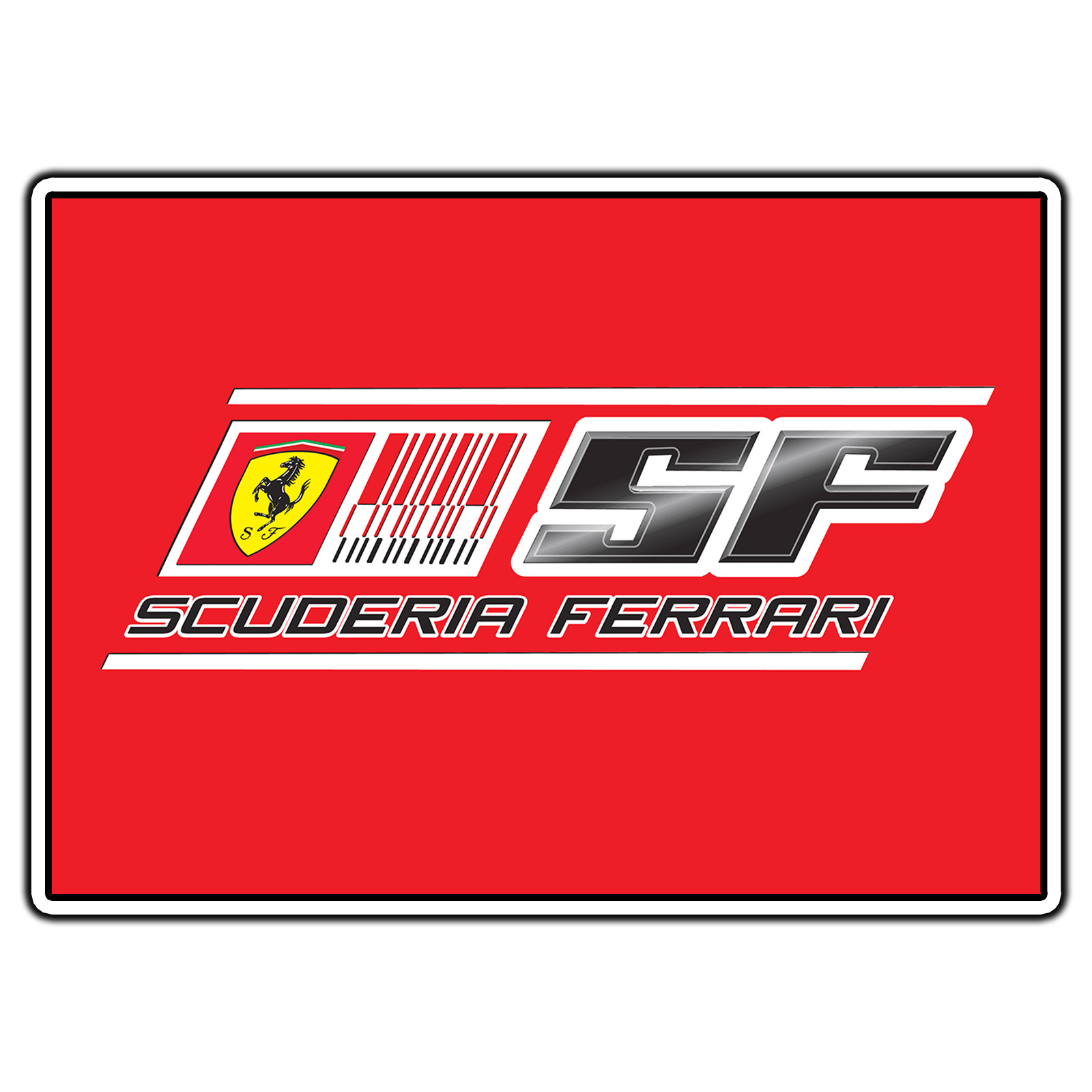 Scuderia Ferrari SF Banner Logo #4 Sticker Waterproof Vinyl Decal Die-Cut Car