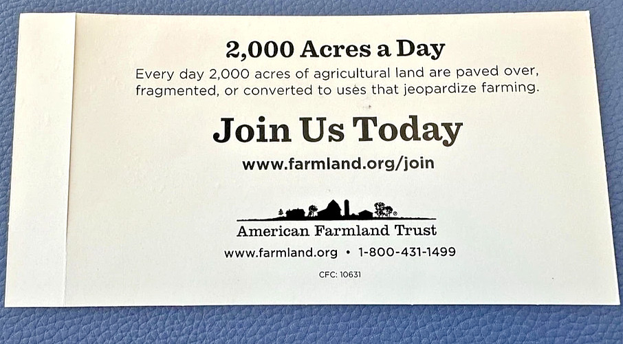 “Keep America Bountiful” American Farmland Trust Decal Sticker 7.5" x 3.75" NEW