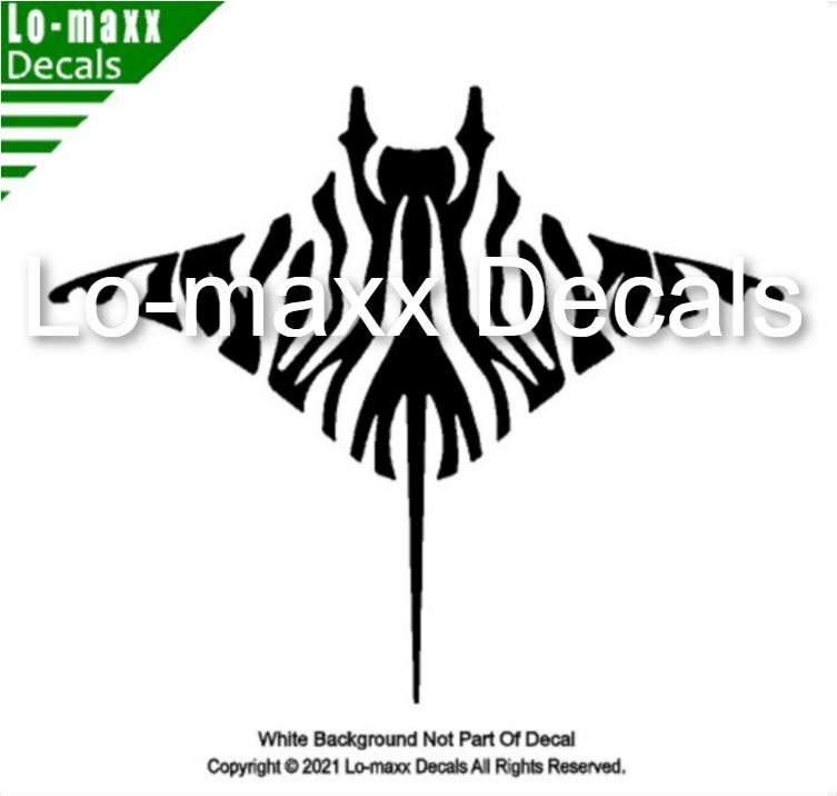Zebra Manta Ray Ocean Sea Life Unique Art Super Quality Die Cut Vinyl Decal