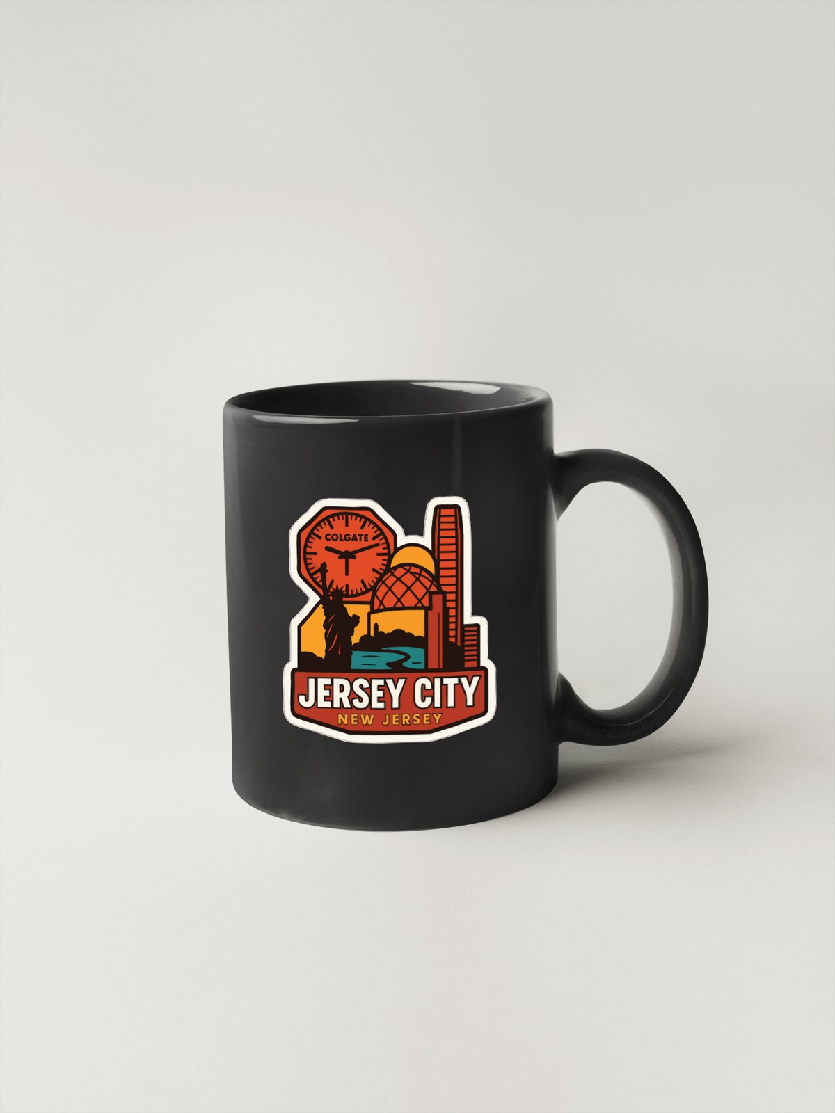 Jersey City New Jersey Sticker Decal Vinyl Die-Cut City Skyline Landmark Design