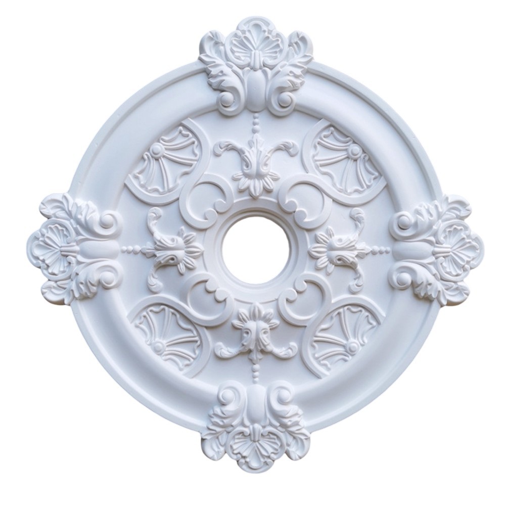 Lightweight Circular PU Lamp Base Secure Attachment for Your Ceiling Lighting