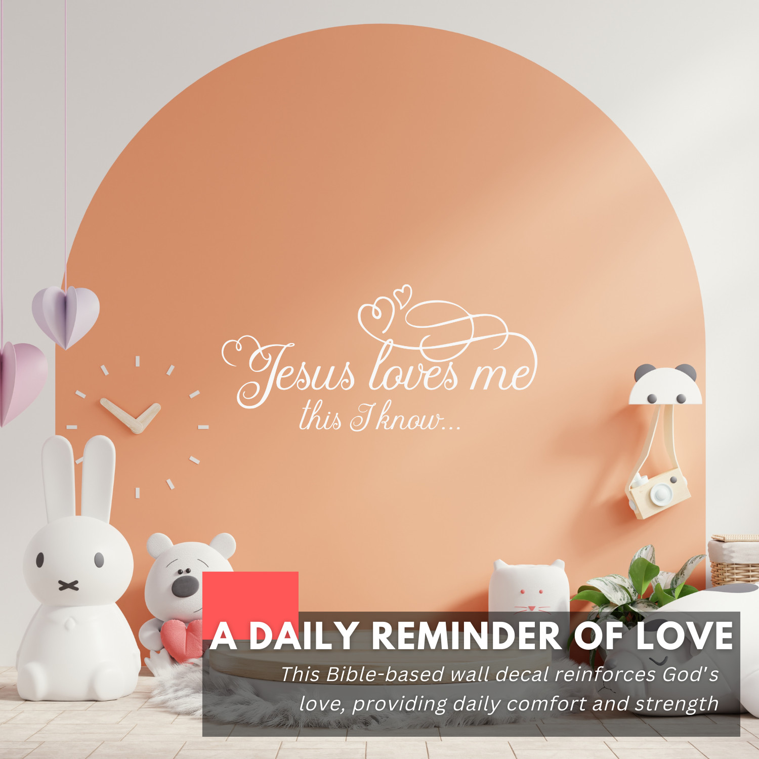 Jesus Loves Me Religious Christian Inspirational Wall Decal Sticker Quote