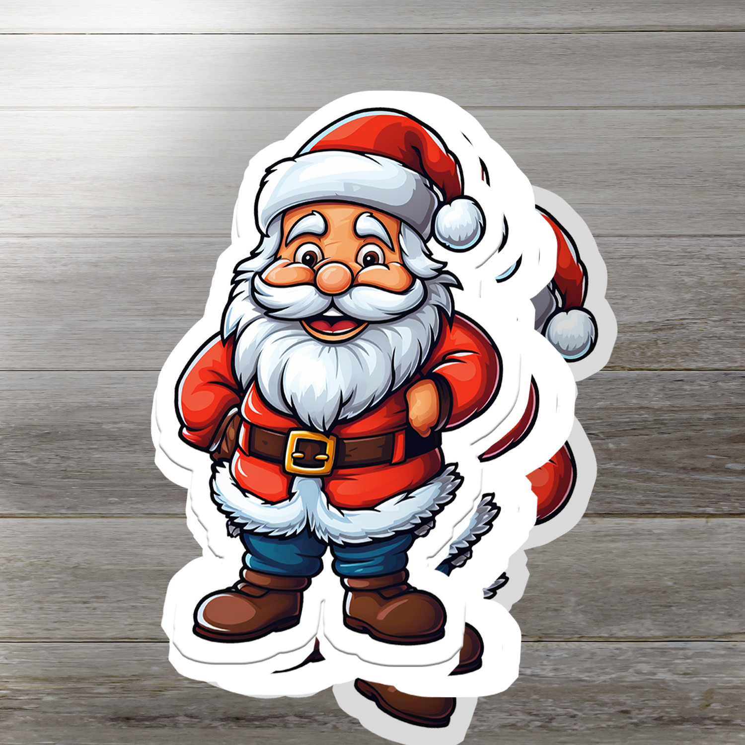 Santa Claus Vinyl Sticker – Bring the Magic of Christmas Anywhere