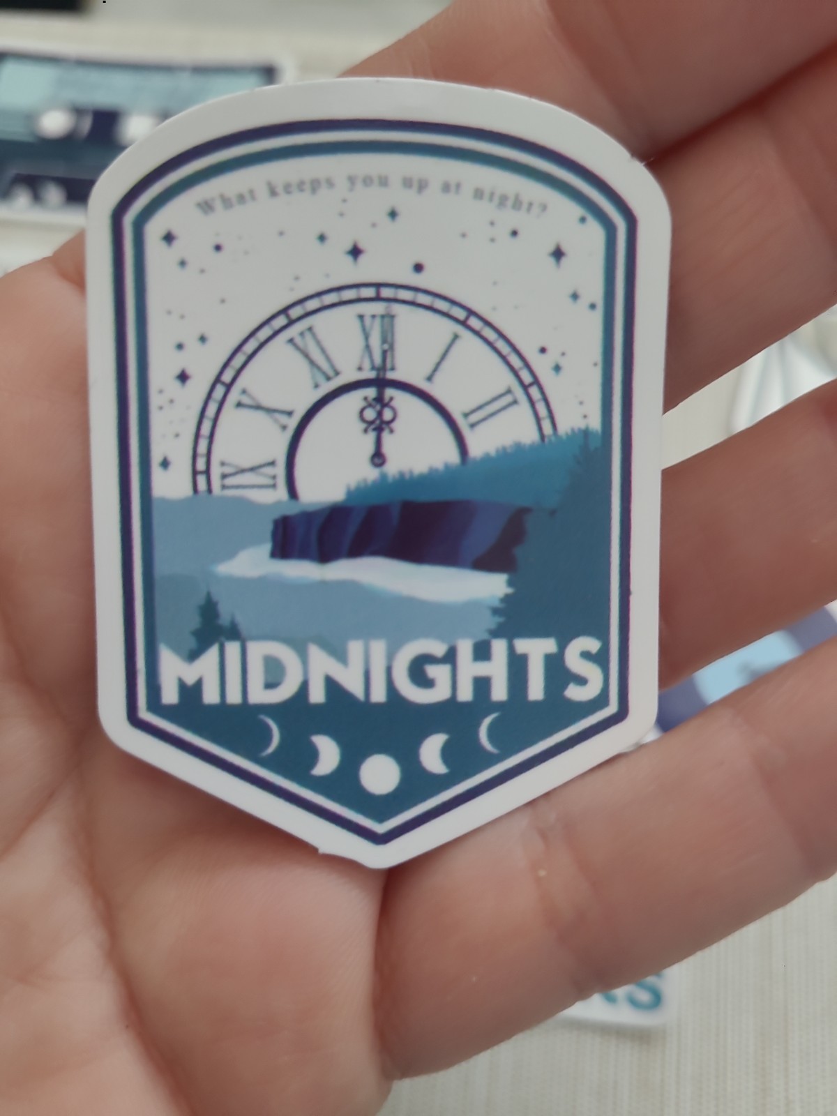 Taylor Swift vinyl sticker Set Of 8 Midnights The Eras Tour Anti-hero Clock