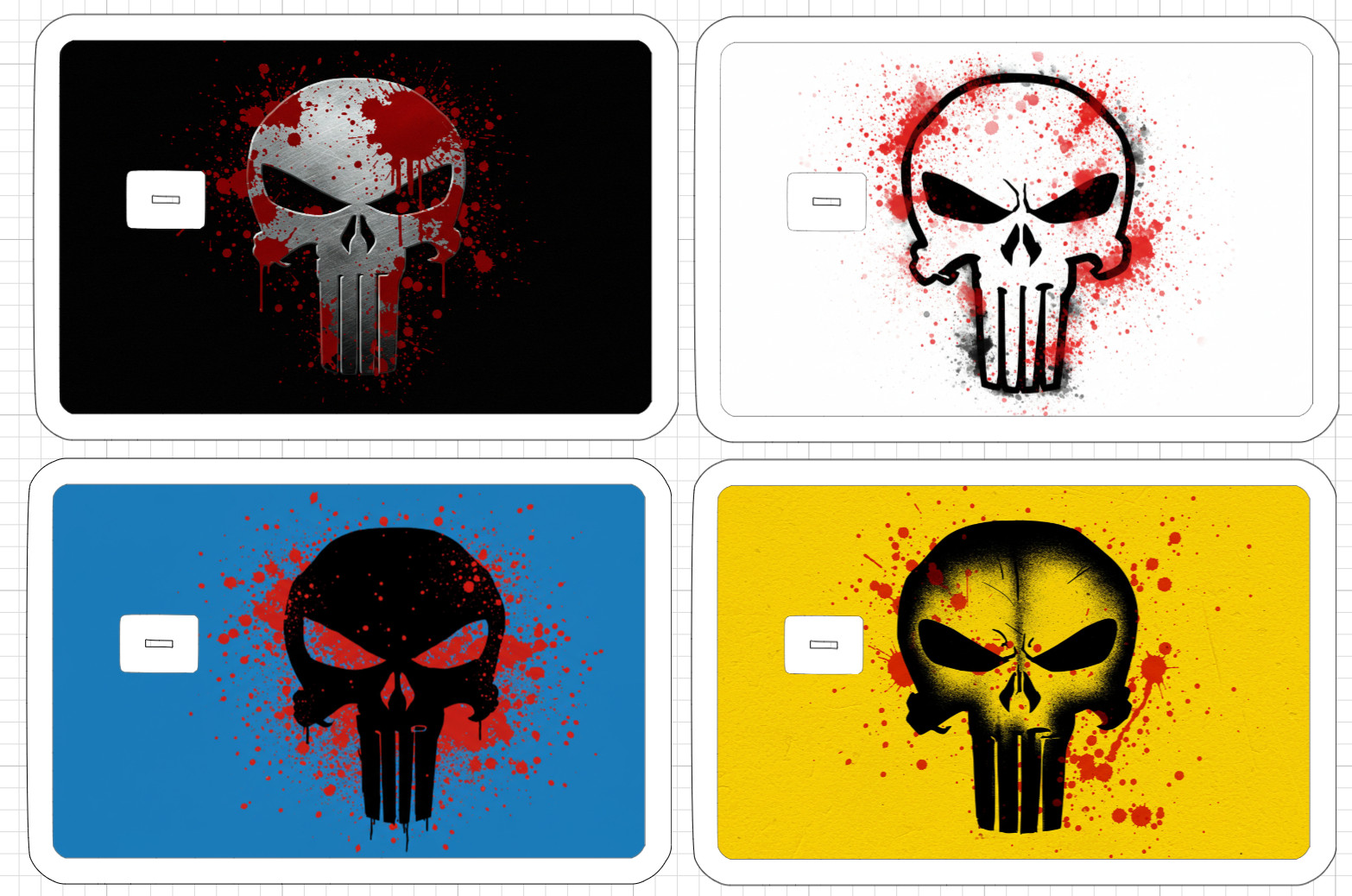 The Punisher ATM Debit Credit Card Skin Sticker Comic Book Comics Movies Patriot