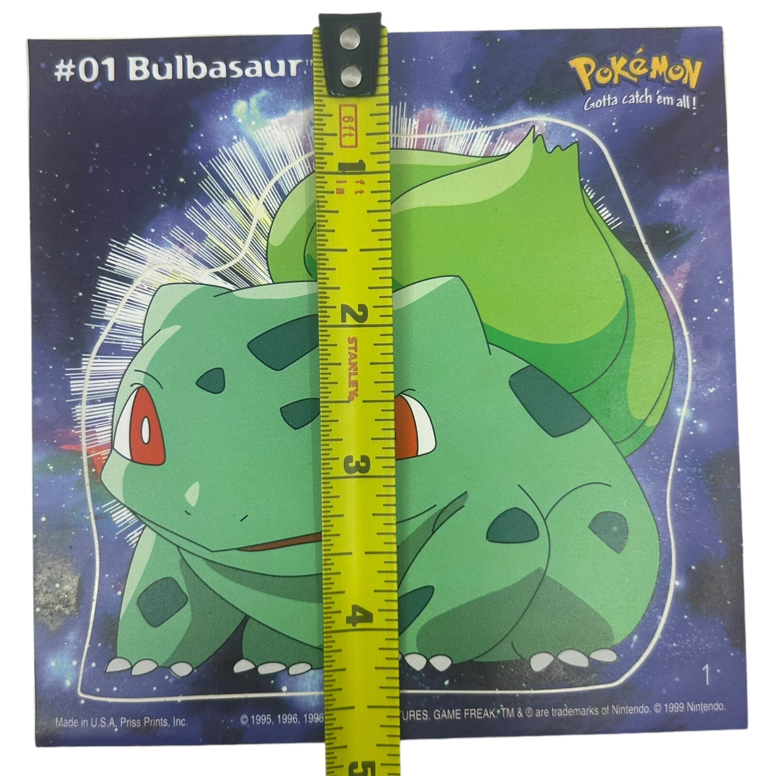 Pokemon Collect ’em Stick-Ups Bulbasaur #01 Large 4” Sticker Priss Prints