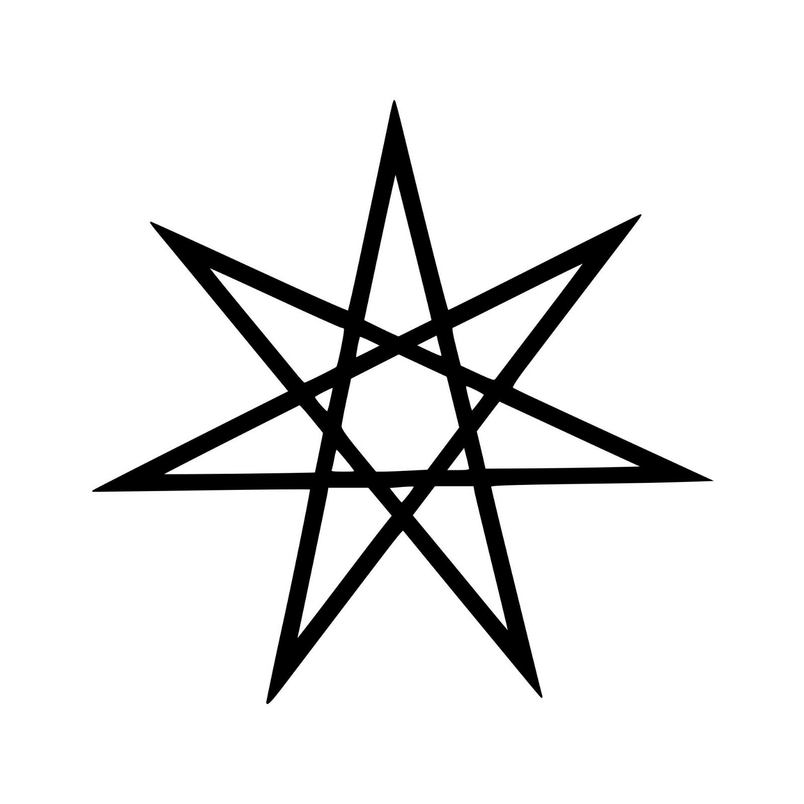 SETOGRAM – FAERY STAR Vinyl Decal Sticker – Magick Septagram Fairy Elven