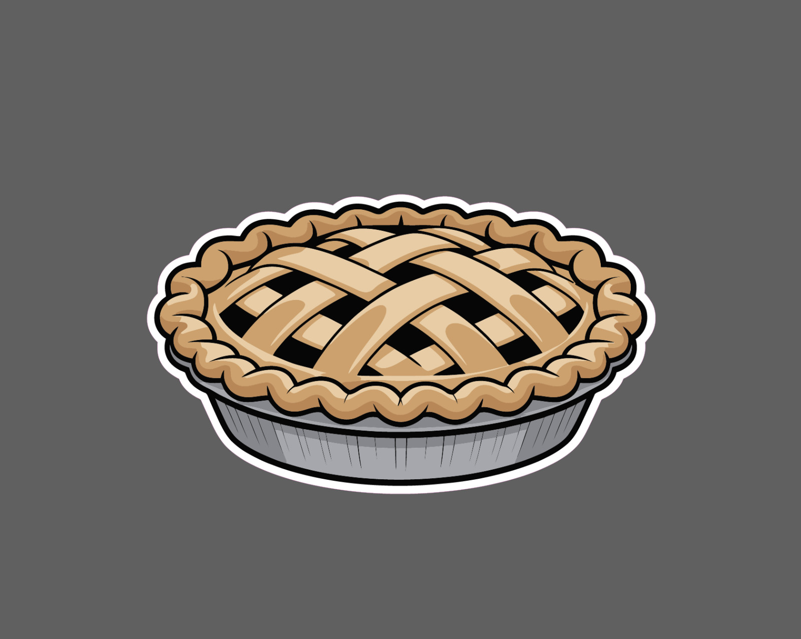 Apple Pie Sticker Treat Dessert Homemade Sweet Fruit Gift Waterproof NEW