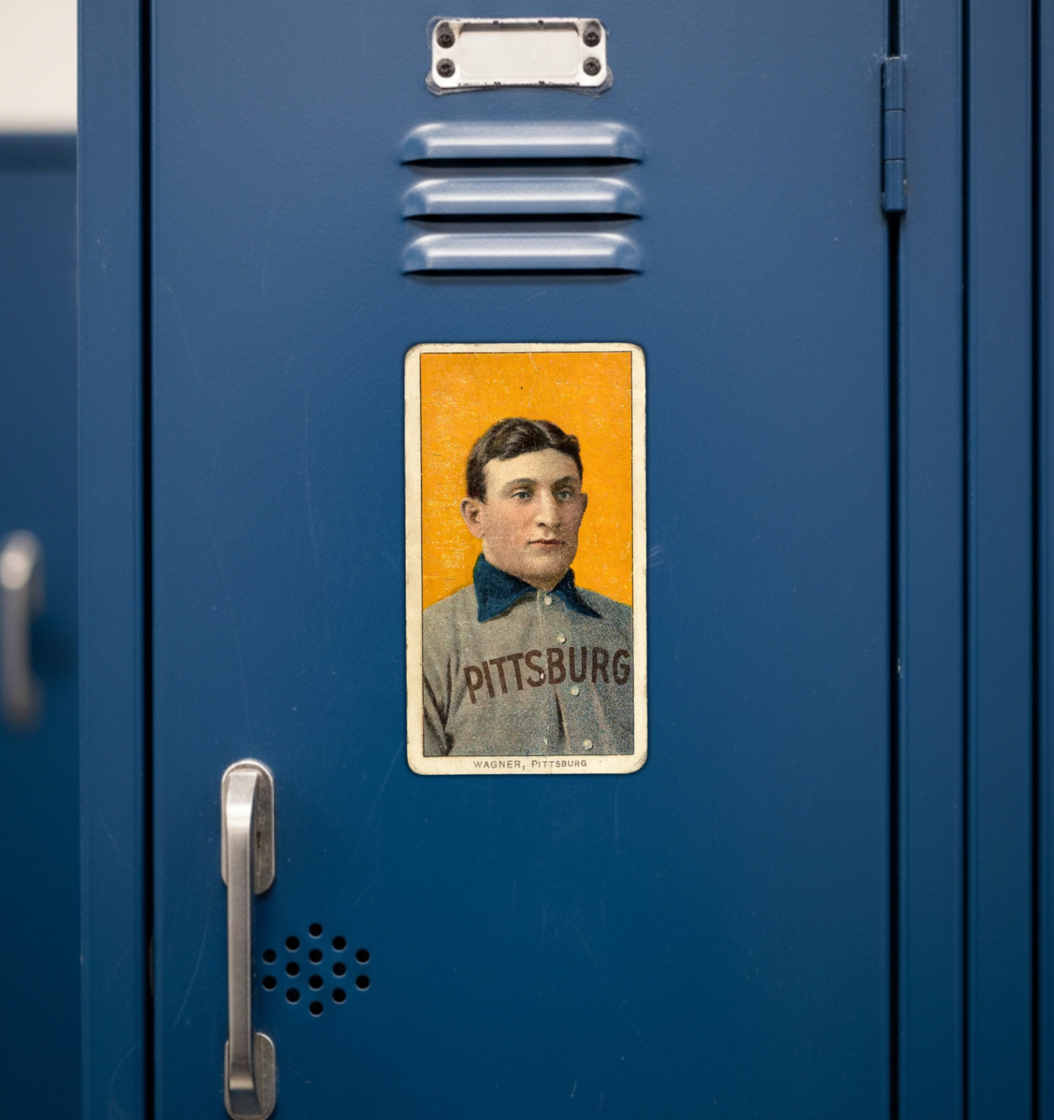 Honus Wagner T-206 Rookie Card Fridge Magnet or Laptop Sticker