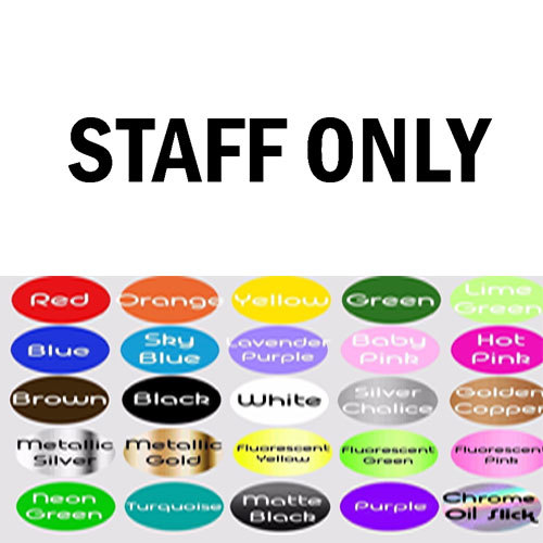 Staff Only Entrance Sign Sticker for Door Wall Window Art Decor Vinyl Decal Sign