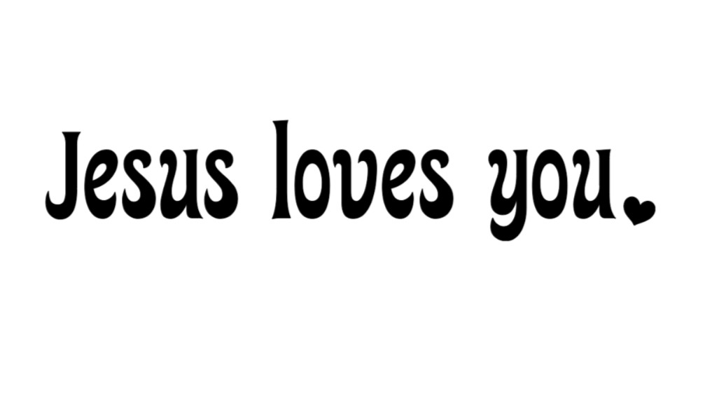 Jesus Loves You Window Vinyl Decal Sticker Car Truck Window Laptop faith love