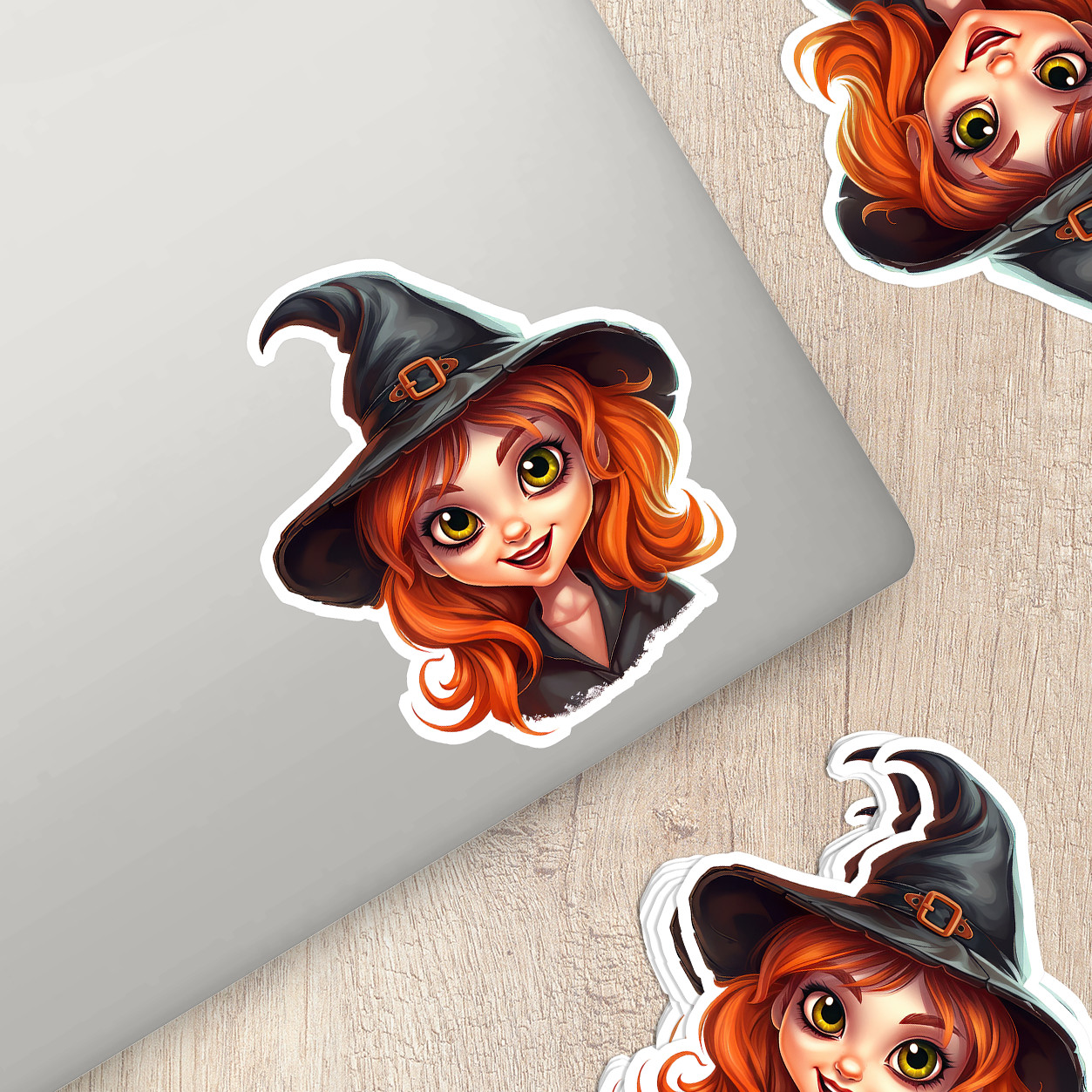 Happy Witch Vinyl Sticker – Spreading Smiles and Magic Everywhere