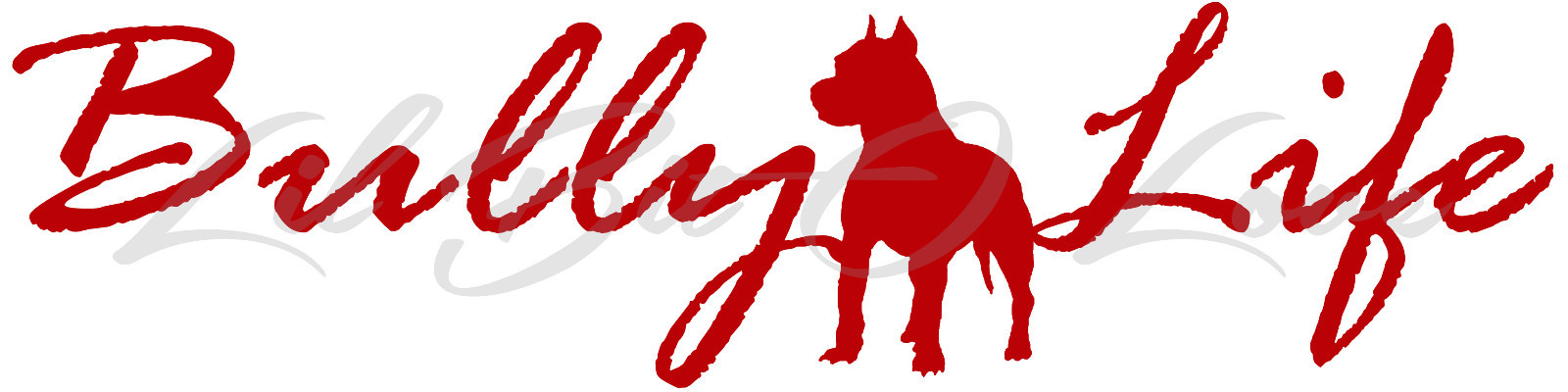 BULLY LIFE VINYL DECAL 22.5 X 5.6 AUTO PIT BULL PET DOG STICKER CAR WINDOW