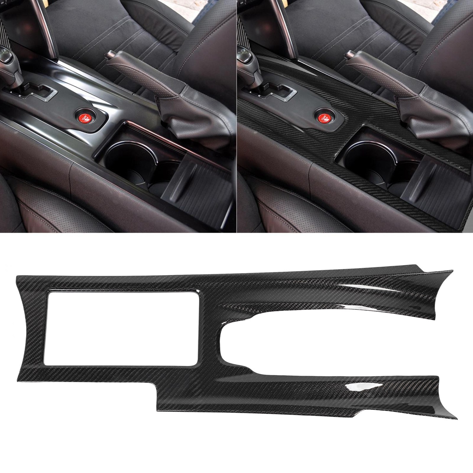 Carbon Fiber Central Control Trim For GTR R35 Scratch Protection ZZGE