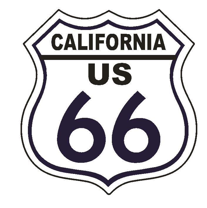 California RT 66 Route 66 Sticker MADE IN THE USA D2886