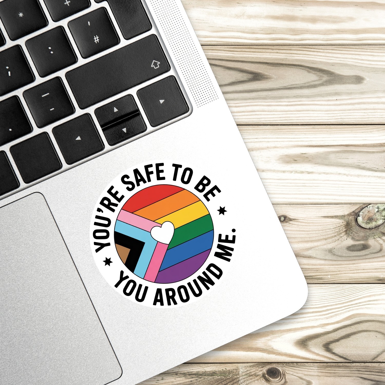 4PCS of LGBTQ+ Pride Flag Vinyl Stickers: Waterproof Decals for Laptop, Car