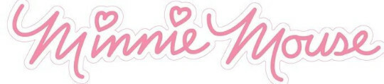 9 Inch MINNIE MOUSE AUTOGRAPH Decal Signature Name Writing Letters Removable