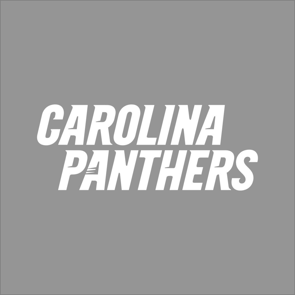 Carolina Panthers #2 NFL Team Logo 1 Color Vinyl Decal Sticker Window Car Wall