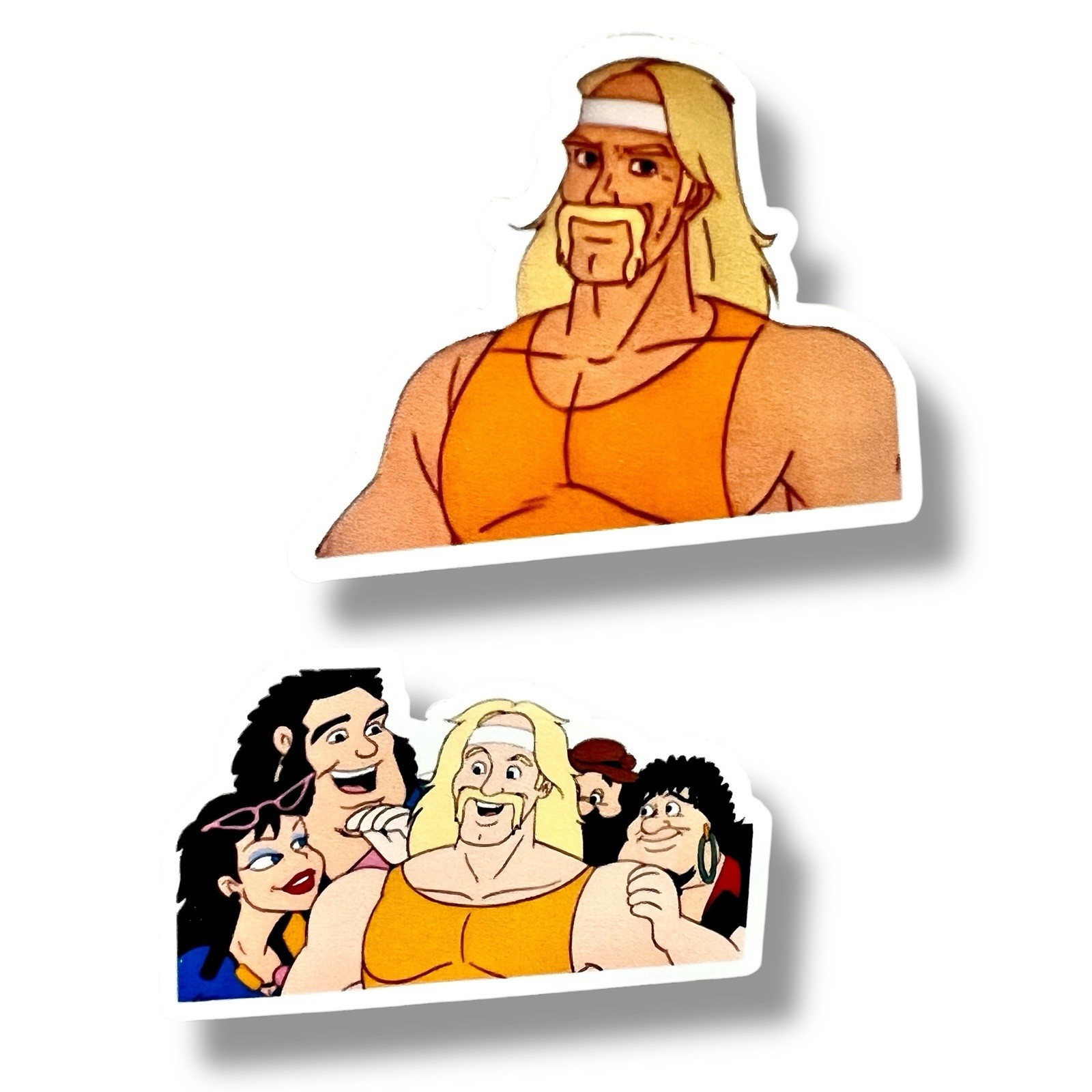 Hulk Hogan's Rock 'n' Wrestling Saturday Morning Cartoon Matte Sticker 5 pack