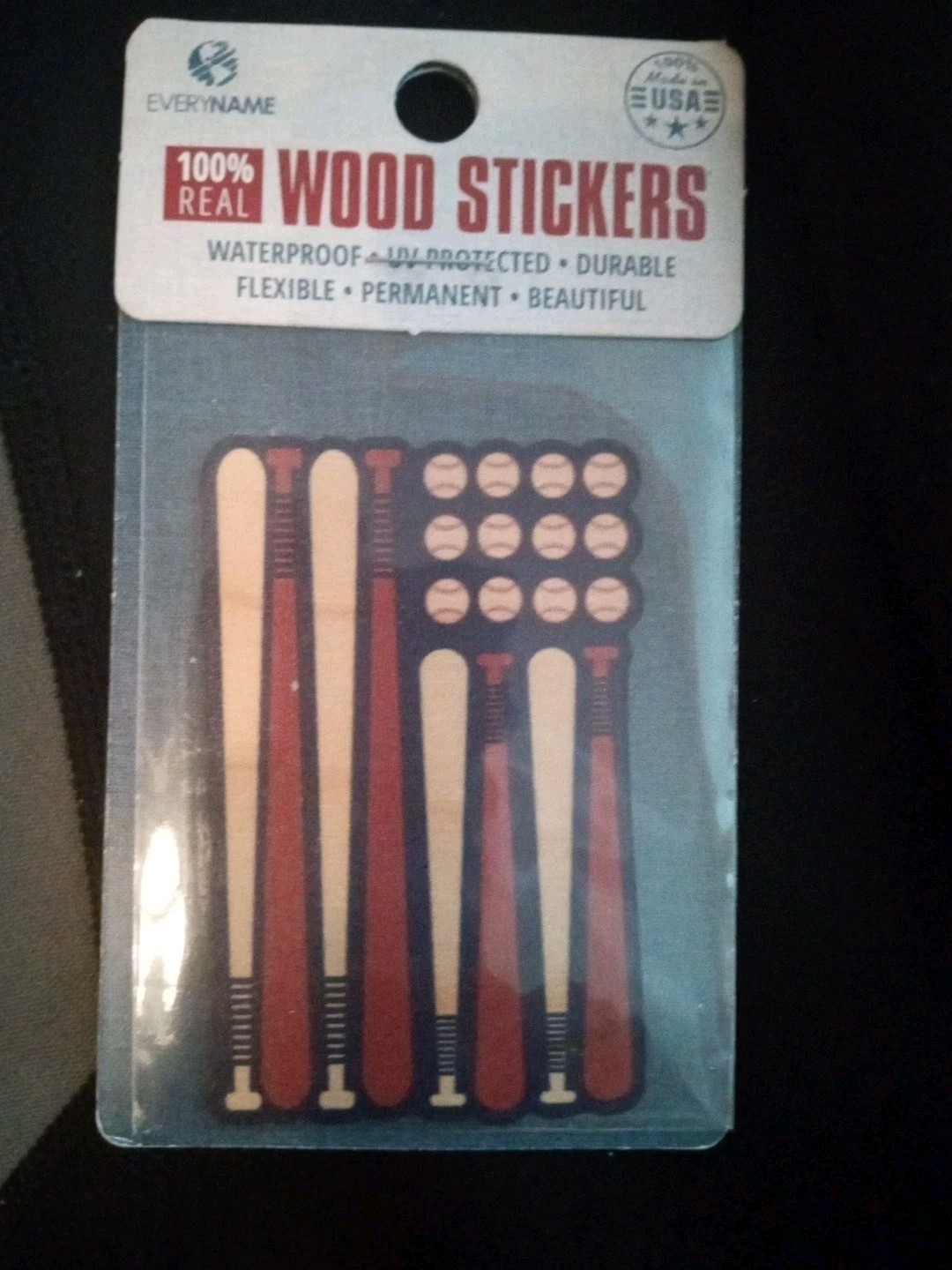 Flexible Wood Stickers Adheres To Flat Or Curved Surface Waterproof UV Protected