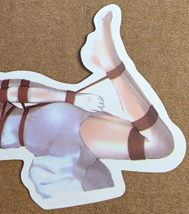 Waifu Sticker Girl Princess Idol BDSM Formal Dress Art Anime Manga Pinup Pin Up