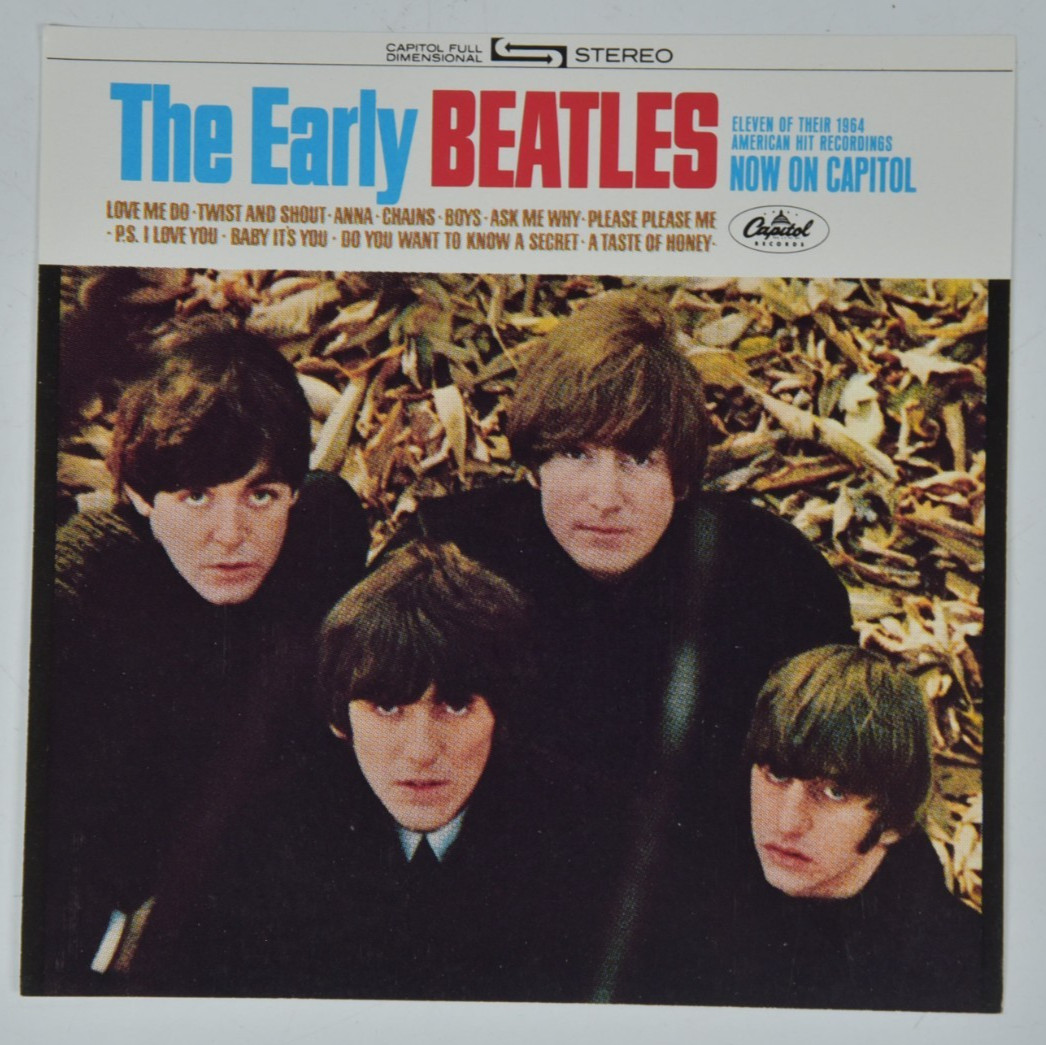 Vintage The Early Beatles Insert Album Art 6" Art Print 45 Record Paper ONLY