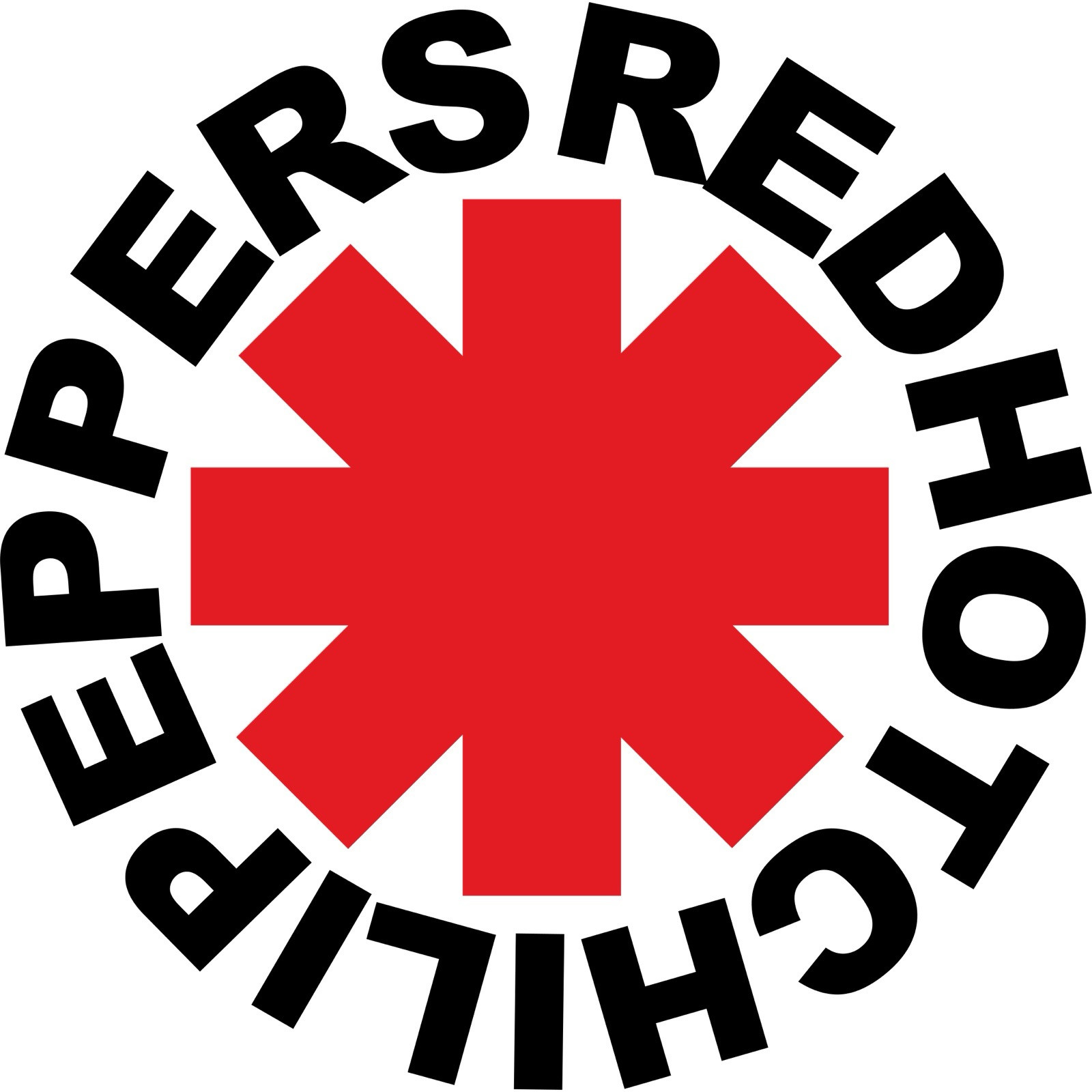 Red Hot Chili Peppers Logo Die Cut All Weather Vinyl Sticker/Decal White