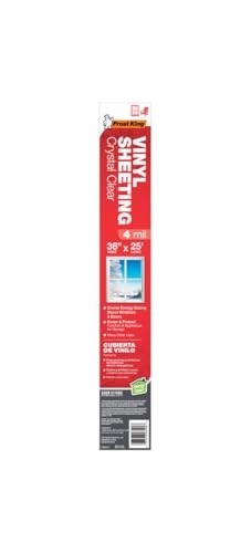V3625/4 Rollos Empaquetados Con Laminas De Vinilo Transparente, 36" X 25' X …