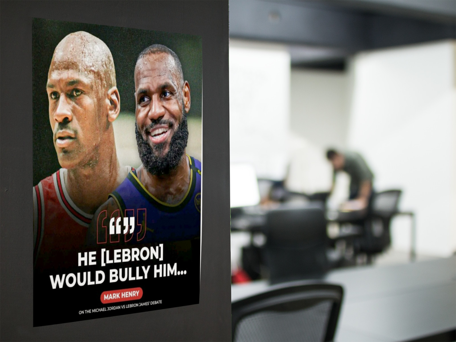 NBA Basketball LEBRON GOAT Wall Vinyl Decal Poster Removable Adhesive