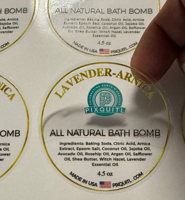 100 Custom Clear Stickers, Clear Labels transparent Stickers Bulk Print