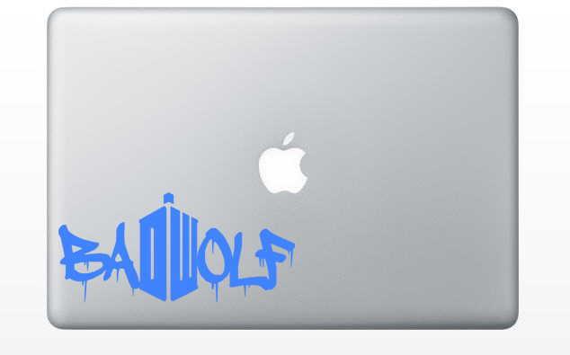 Bad Wolf Doctor Who Vinyl Sticker Car Window Door Bumper Decal DR Badwolf