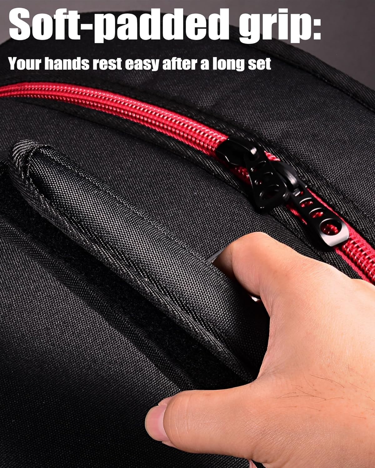 14×6.5 Snare Drum Case Thick Padded Drum Bag Lightweight Protective